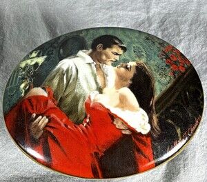 * Vintage 1992 Gone With The Wind Music Box Scarlett & Rhett WS George #45C MINT